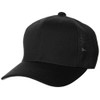 SSK BC074 Cap Square Brim 6-way Semi-Mesh Baseball Cap, black