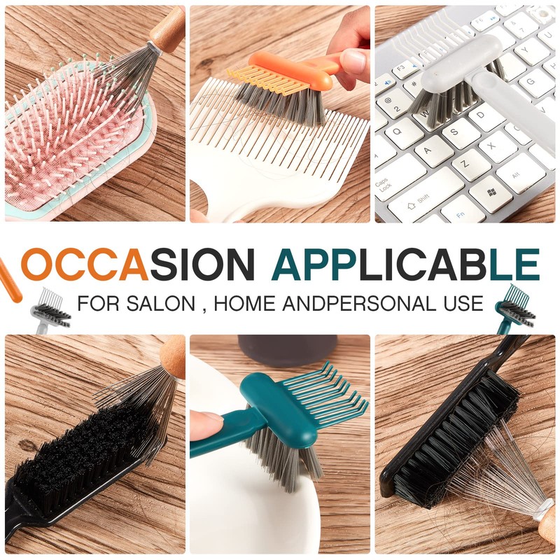 Suclain 5 Pcs Hairbrush Cleaner Tool Comb Set Mini Hairbrush