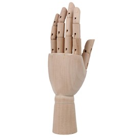 BQLZR 7Inch Flexible Wooden Left Hand Model Artists Manikin for Drawing Painting