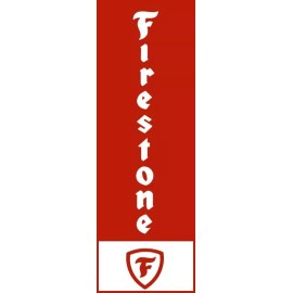 Firestone Tires Vertical Marquee New Metal Sign: Ships Free - 6 x 18"