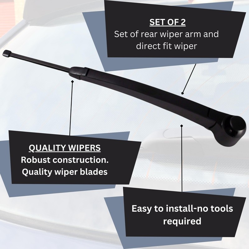 SHS Wipers Fits VW Tiguan 2007-2015 Exact Fit Rear Wiper