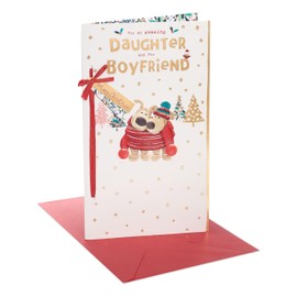 Boofle Christmas Card for Daughter & Boyfriend - Cute Design