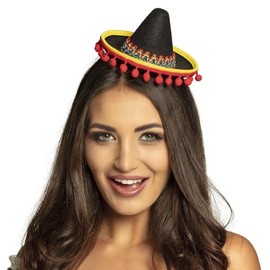 Boland 10135518 Mexico Sombrero Headband, Multi-Coloured, Standard Size