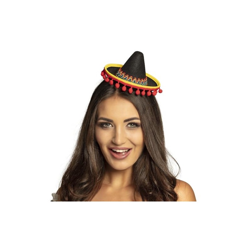 Boland 10135518 Mexico Sombrero Headband, Multi-Coloured, Standard Size