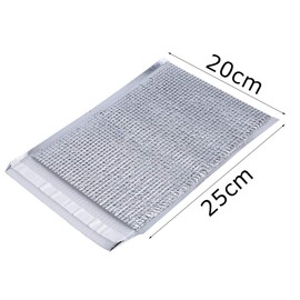 10 Unids/set de Bolsas Aislantes Térmicas Desechables, Bolsa de Almacenamiento de Alimentos con Aislamiento de Papel de Aluminio, Forro de Caja Térmica para Camping Picnic (Los 25 * 30cm)