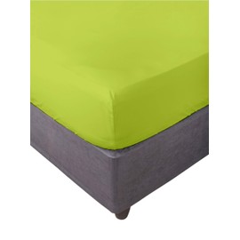 Miracle Home. Fitted Sheet, Elastic, Soft, Comfortable, Anti-Pilling. Cotton 50% 50% Polyester. Pistachio. 90 x 200 cm