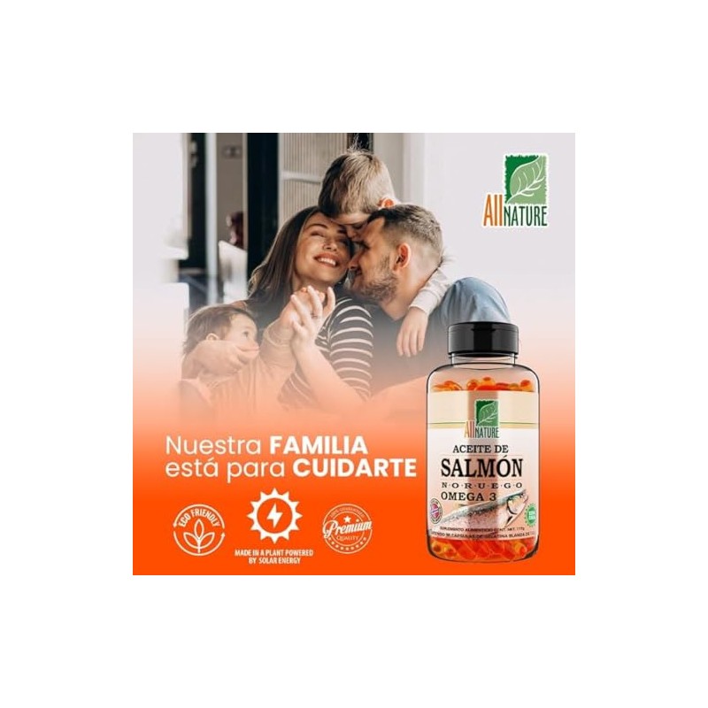 Aceite de Salmón Noruego Omega 3, 320 capsulas All Nature