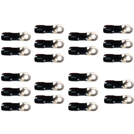 20 pcs. Sundown Audio 4 Gauge Wire Ring Terminals (Black)