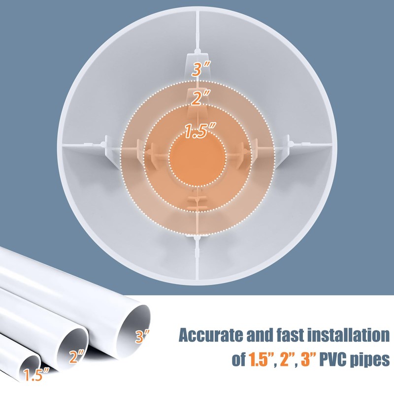 PVC Flue Pipe Roof Vent Cap for 1-1/2" 2" 3"