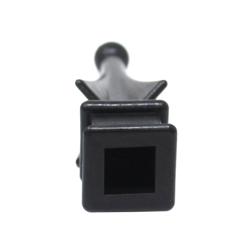 1/2" Black Plastic Four-Sided Spire Wing Tip Finial Fence Topper