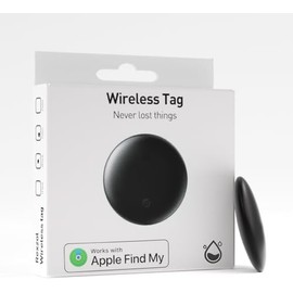 Smart Tag Key Finder – Compatible with Apple Find My App [iOS Only], IP68 Waterproof Bluetooth Tracker for Keys, Wallet, Car, Bike, Suitcase (1-Pack)
