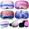 4 Pieces Ski Snowboard Goggle Cover Sleeve, Goggle Cover Microfiber