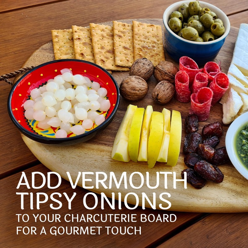 Sable & Rosenfeld Vermouth Tipsy Onions, 5-Ounce Glass Jars (Pack