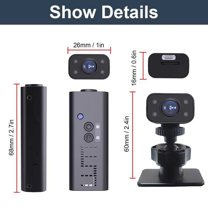 Outdoor Security Camera, Indoor Outdoor WiFi Home Cam with App