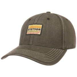 Stetson Lenloy Cotton Cap Men Brown-Grey One Size