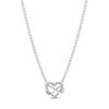 UBAOSOUI Infinity Heart Pendant Cubic Zirconia Necklace,Pendant 925 Sterling Silver