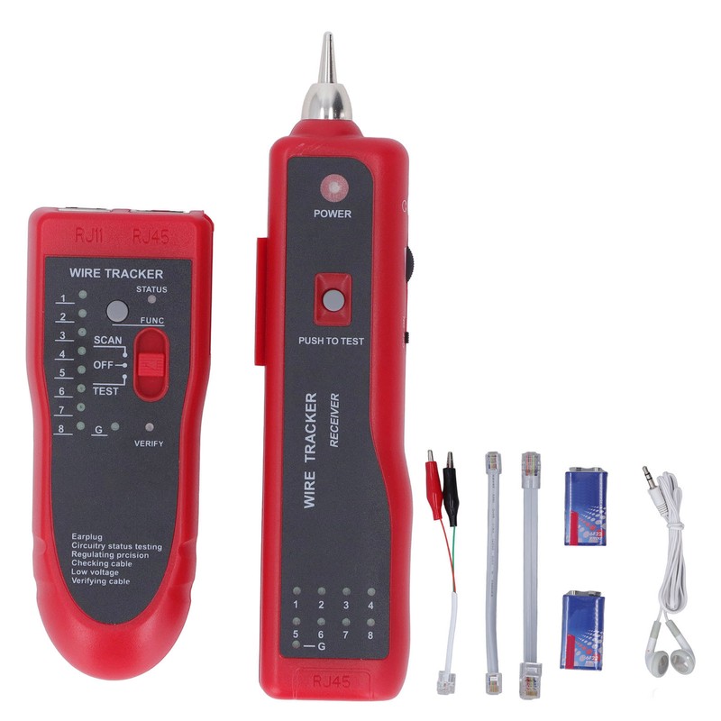 Wire Tracer Receiver Kit Network Cable Tester Line Finder for