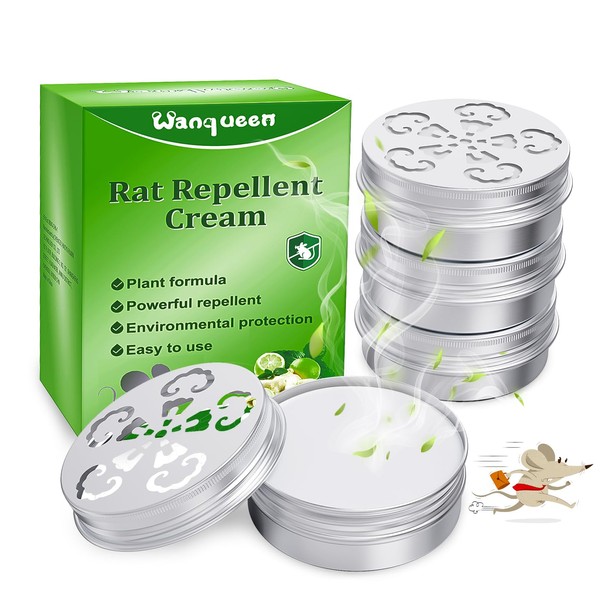 4 Pack Mouse Repellent for Car Engines, Peppermint Oil to