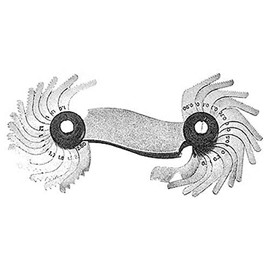 HHIP 4901-0029 17 Piece Screw Pitch Gage, 0.5-7 mm, 60 Degree