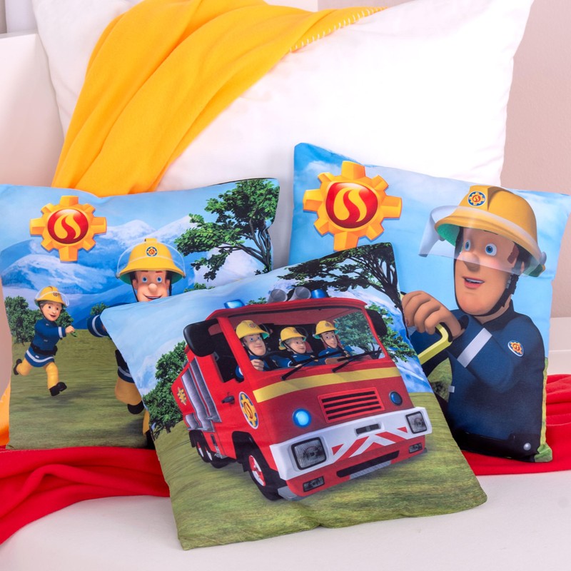 Fireman Sam Decorative Cushion Set of 3 40 x 40