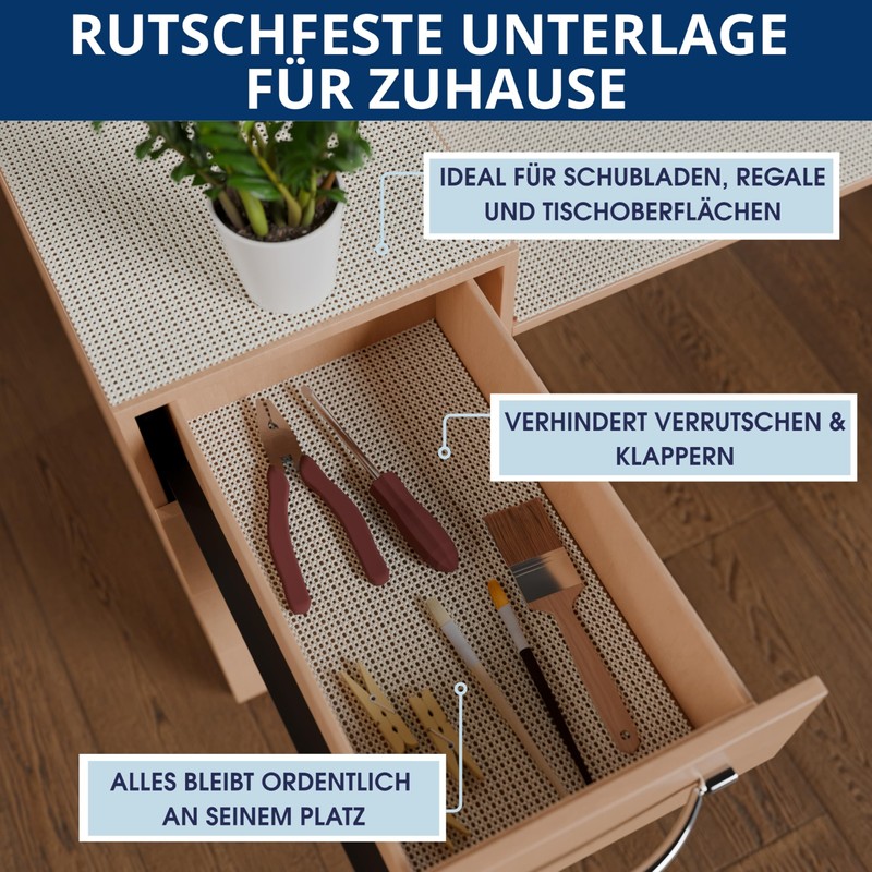MEISTERWERK Non-Slip Carpet Underlay, Non-Slip Mat for Carpets and Runners,