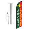 Low Cost Insurance Advertising Feather Banner Swooper Flag Sign with
