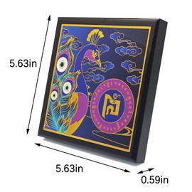 Feng Shui Magic Peacock Good Luck Wealth Plaque Home Protect Amulet (Magic Peacock)