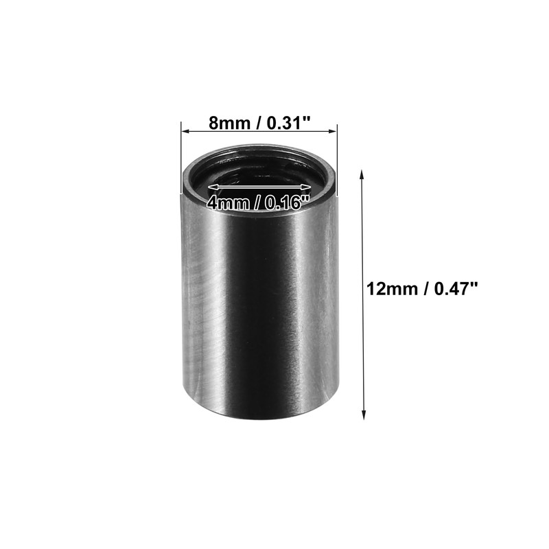 X AUTOHAUX LM4UU 4x8x12mm Linear Ball Bearings Silver Tone -