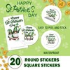 Happy St. Patrick's Day Stickers Shamrock Party Stickers St. Patrick'