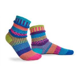 Solmate Socks, Blue Bell Crew Socks, M 9.8 - 10.6 inches (25 - 27 cm), bluebell