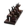 KAFpipeWorkshop Wooden Pipe Stand for 10 Smoking pipes Handmade from