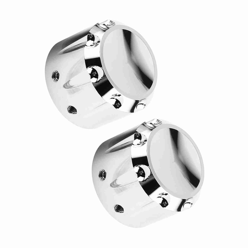 2pcs CNC Aluminum Motorcycle Front Axle Skull Nut Bolt Cover