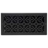 Decor Grates ST614W Scroll Design Wall/Ceiling Register, 6x14 Inches, Textured