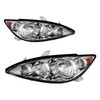 PHILTOP Headlight Assembly Pair, Compatible with 2005-2006 Camry, Amber Reflector
