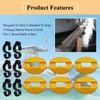6 Pcs Yellow Electrical Marine Shore Power Cable Clips, 6