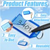 SHENSAIGO Pack of 32 Key Fobs Writeable 8 Colours Plastic