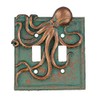 Top Brass Large Octopus/Kraken Electrical Cover Wall Plate Bronze/Verdigris Finish