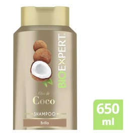 BIOEXPERT Shampoo Óleo de Coco, recubre el cabello dejándolo radiante y hermoso, sin sal ni parabenos* 650 ml