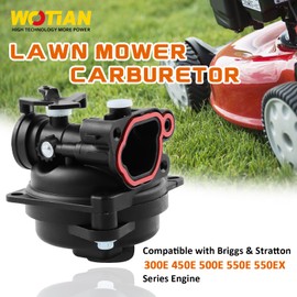 WOTIAN 799583 Carburetor Compatible with Briggs and Stratton 593261 595656 300E 450E 500E 550E 550EX 08P502 09P602 09P702 Series Engine Lawn Mower Carburetor Kit