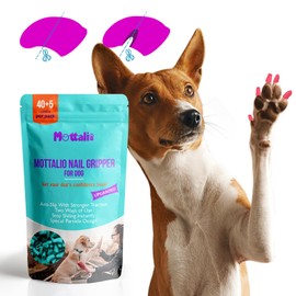 Nail Grippers for Dogs - Dog Anti Slip, Toe Grippers for Senior Dogs, Stop Sliding on Hardfloor, Two Ways of Use, Dog Paw Protector, Increase Traction, Reduce Pain & Struggle (45PCS/Pack)
