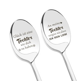 Easter Gifts For Daughter Gifts From Mum Father Gift Spoons Pack of 2 Mother Daughter Dad Girl Gifts For Girls Mum Gift For My Daughter Easter Gift From Dad