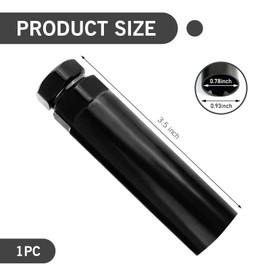 Zikefest Large 6 Spline Lug Nut Socket, Fuel Rim Lug Nut Lock Removal, Wheel Lock Key Replacement for Aftermarket 6 Spline Lug Nut, for 21 mm (13/16 Inch) & 22 mm (7/8 Inch) Hex Socket Wrench