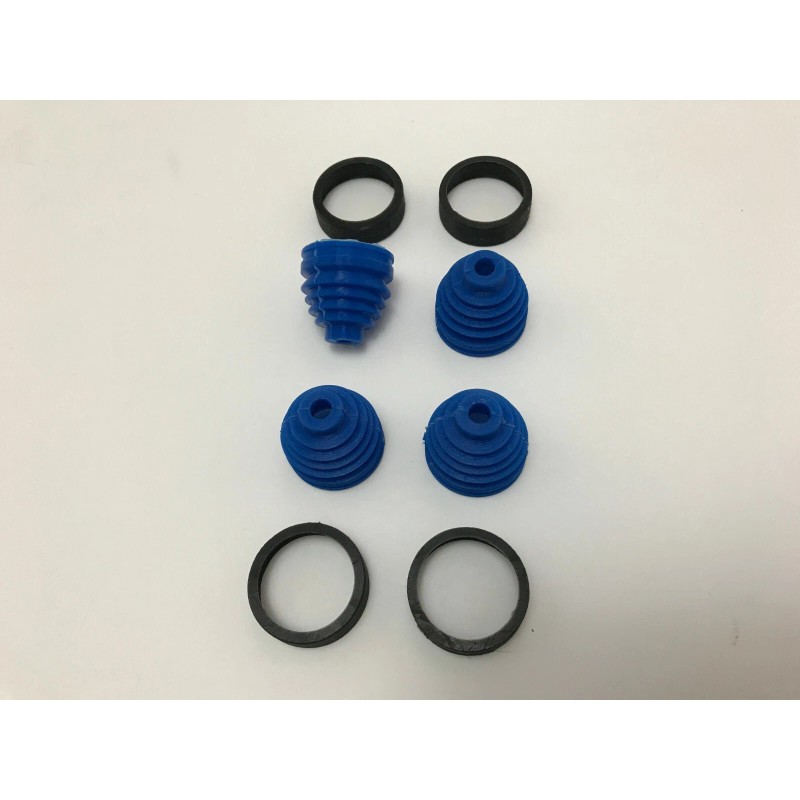 ZDT Blue Silicone Driveshaft Axle Boots Outboard Set for Traxxas