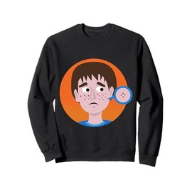 Acne Sucks Skin Problem Pimple Cosmetology Sweatshirt