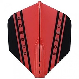 Robson Plus Dart Flight V Flights - Tribe Flight Various Flight Shapes/Shapes and Colours (V Standard Red)