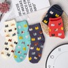 Chalier Womens Funny Socks Cozy Cute Printed Patterned Fun Sock