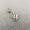 Pemby Studio Initial CURSIVE LETTER Y Charm Zipper Pull Keychain