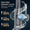 FORIOUS Black Kitchen Faucet with Pull Down Sprayer, High Arc
