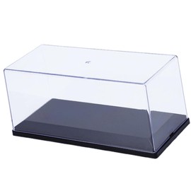 Fenteer Clear Acrylic Display Case Container Protector Storage Sleek Practical Dustproof Showcase for 1/32 Models Cars for Small Toys