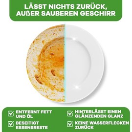 surfela Sp√ºlmaschinen Bl√§tter ‚Äì 100 Tabs, plastikfrei und biologisch abbaubar, eine kraftvolle ReinigungÔºå Sp√ºlmaschinentabs Ersatz, Zitronenduft